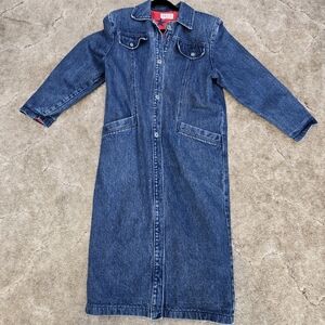 VINTAGE PULSE JEANS LINED FULL LENGTH JEAN JACKET